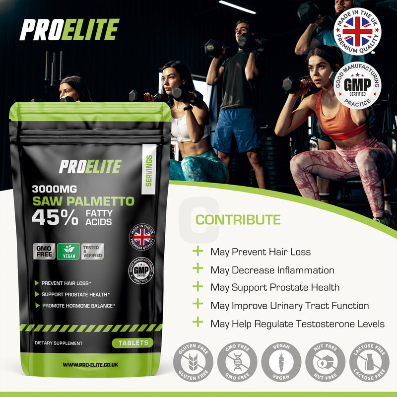 Pro-Elite Saw Palmetto (45% FattyAcids) Tablets