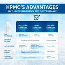 Pure Source Nutrition HPMC Vegan Empty Capsules White / Clear (Transparent) Size 0/00/1