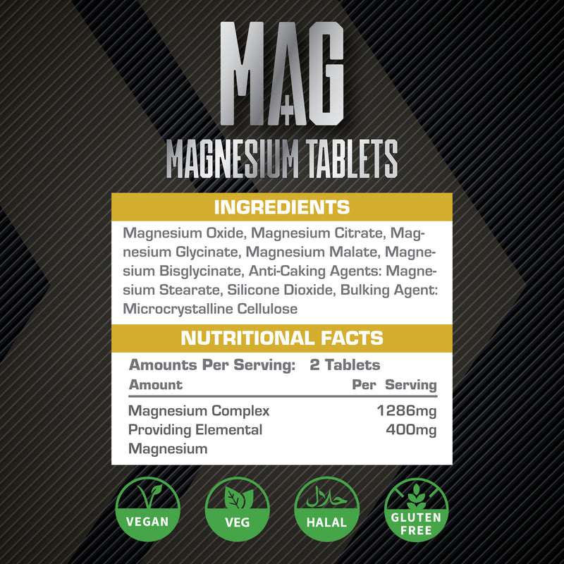 XCelerate Nutrition Mag+ 5in1 Complex Tablets