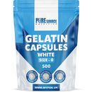 Pure Source Nutrition Gelatin Empty Empty Size : 00 / 0 / 1 (White)