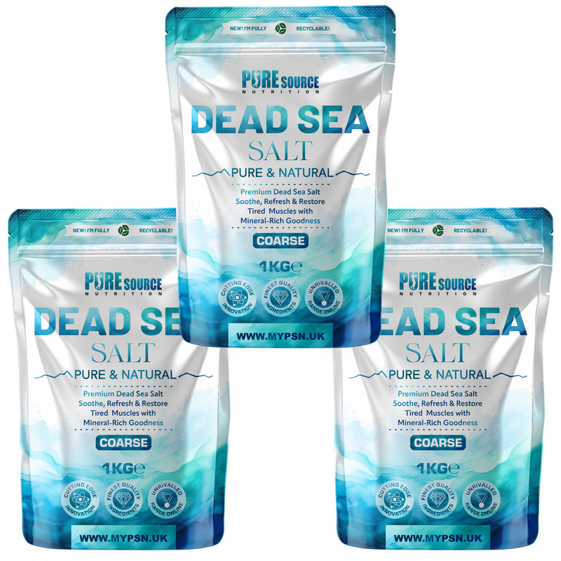 Pure Source Nutrition Dead Sea Salt 1kg Coarse - Bag