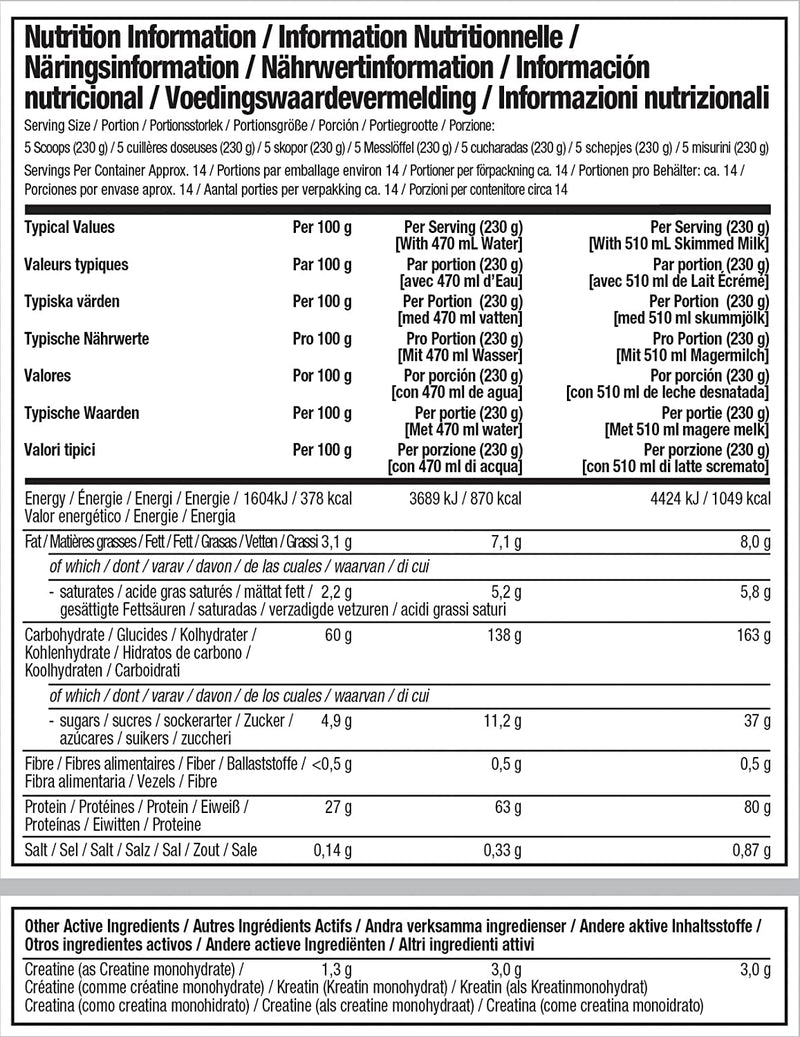 MuscleTech Mass Tech Elite 3180g