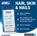 Applied Nutrition Hair, Skin & Nails Collagen 60 Capsules 
