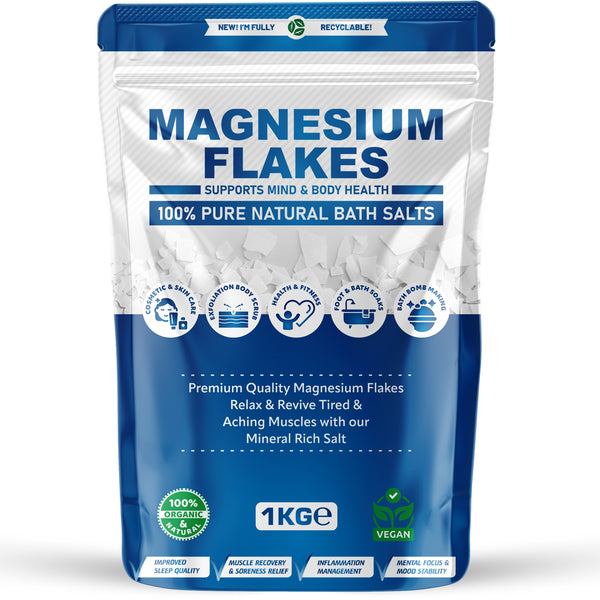 Pure Source Nutrition Magnesium Flakes 1kg Pouch