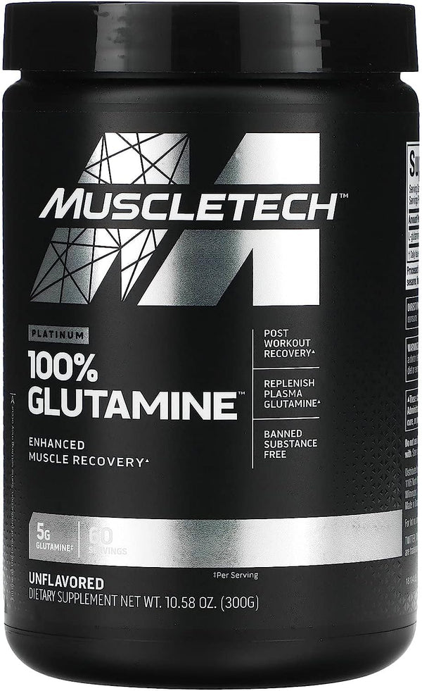 MuscleTech Platinum 100% Glutamine 300g Powder