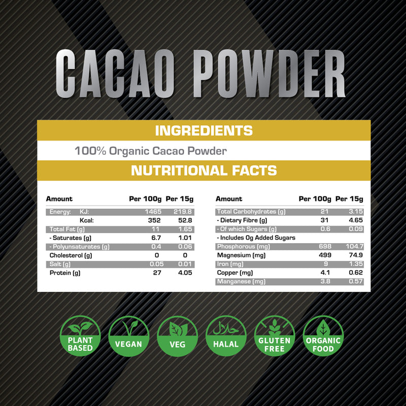 XCelerate Nutrition Cacao Powder