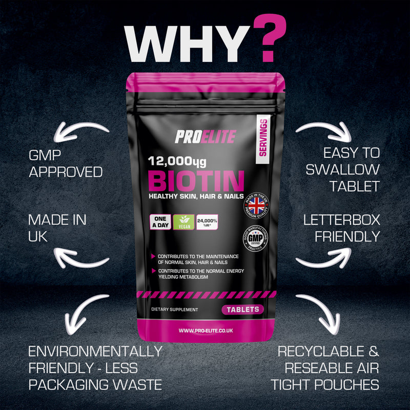 PROELITE Biotin 12,000ug Tablets