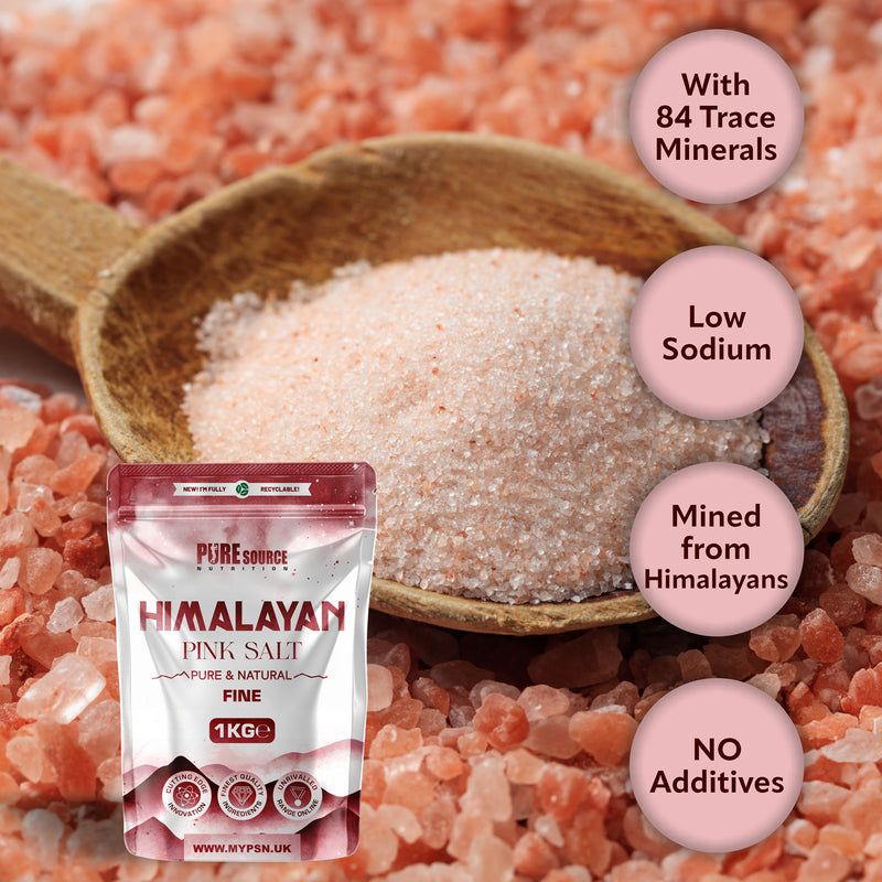 Pure Source Nutrition Himalayan Pink Salt 1Kg Fine