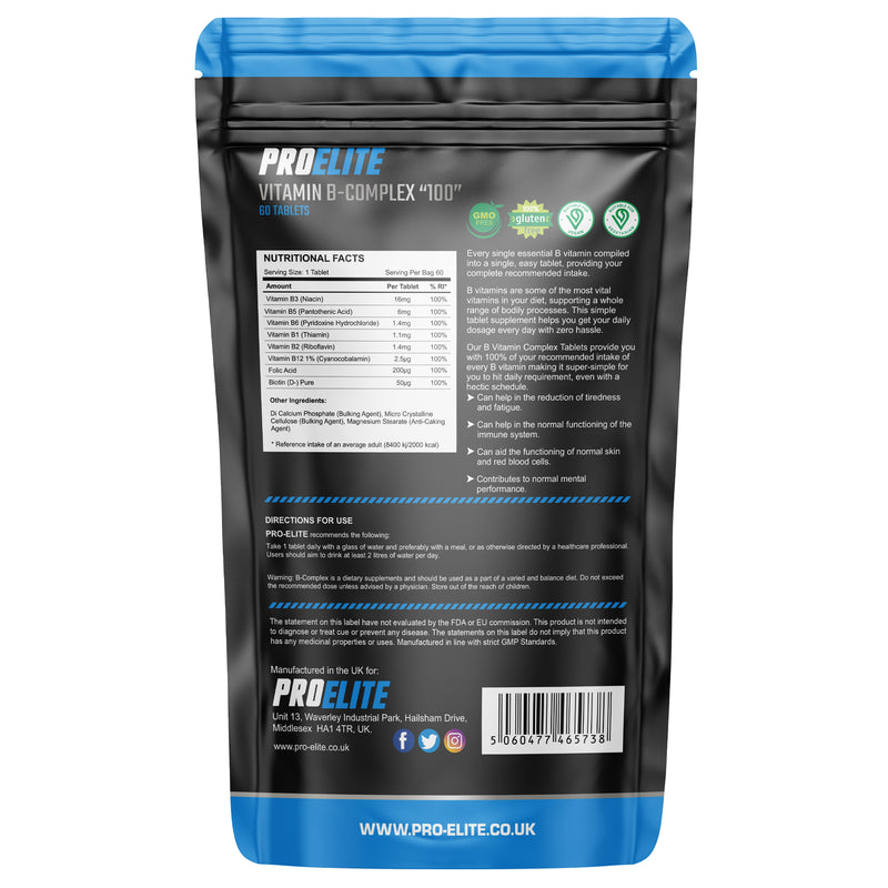 Pro-Elite B-Complex Vegan Tablets