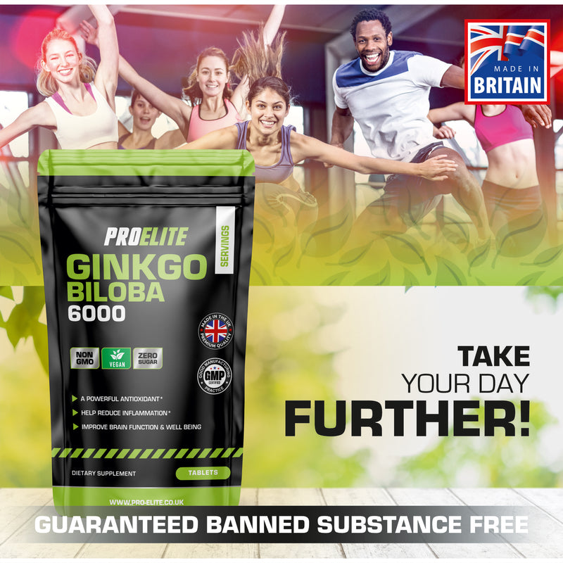 Pro-Elite Ginkgo Biloba 6000 Vegan Tablets
