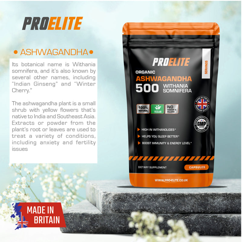 Pro-Elite Ashwagandha Vegan Capsules