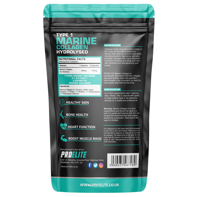 PROELITE Marine Collagen Capsules