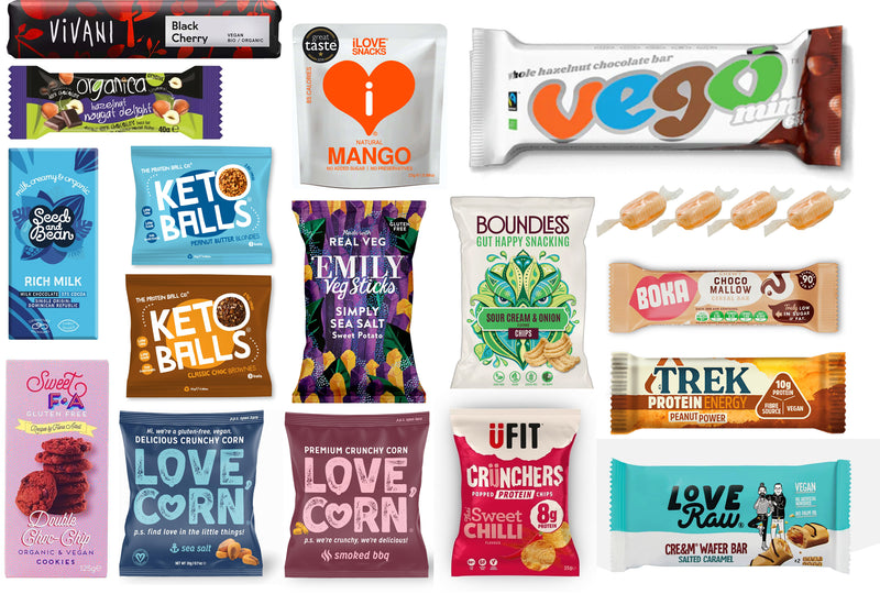 Vegan Vegetarian Food Gift Hamper Present Box 