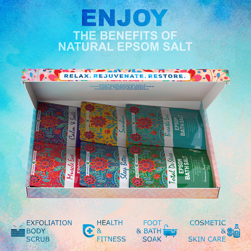 Pure Source Nutrition Epsom Salt Gift Box 6x35g
