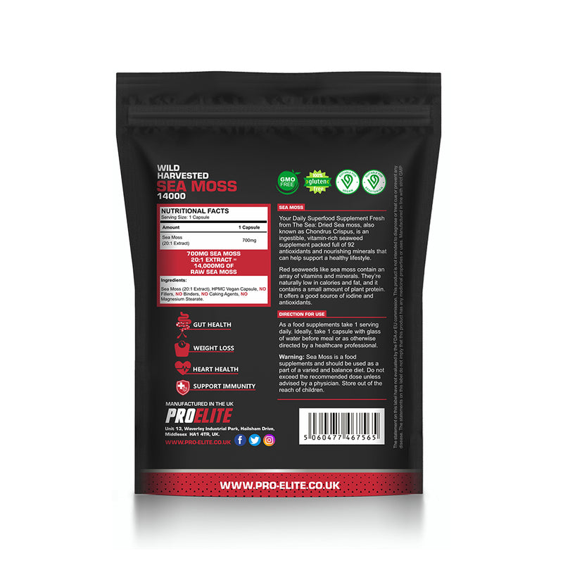 PROELITE Sea Moss Vegan Capsules