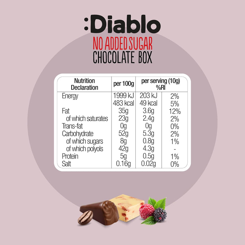Diablo Luxury Chocolate Box 142g