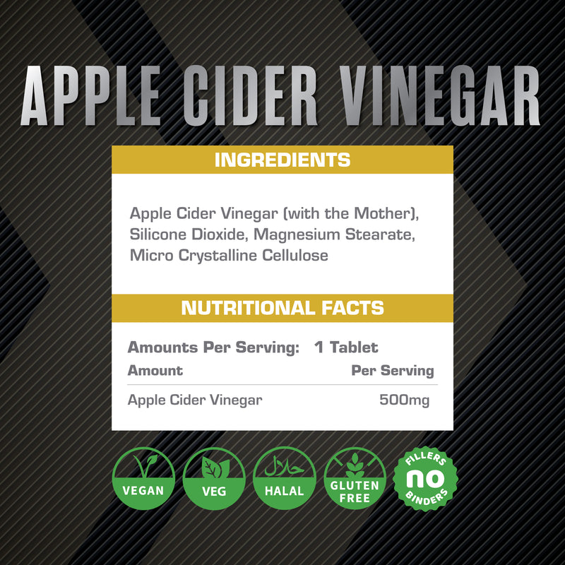 XCelerate Nutrition Apple Cider Vinegar Tablets