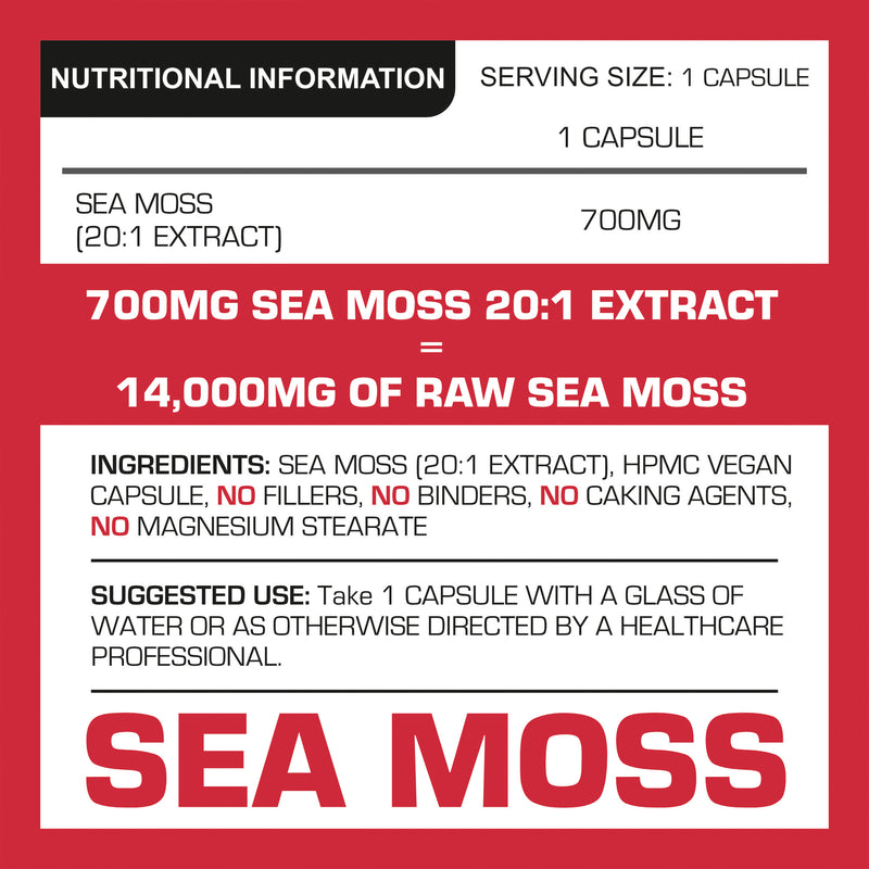 PROELITE Sea Moss Vegan Capsules