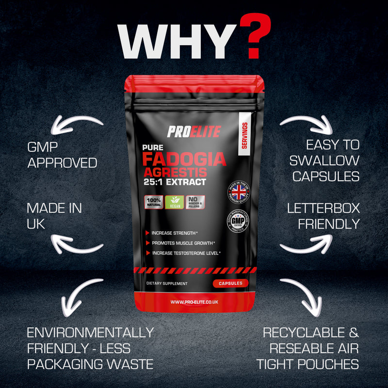 Pro-Elite Fadogia Agrestis 25:1 Extract Vegan Capsules