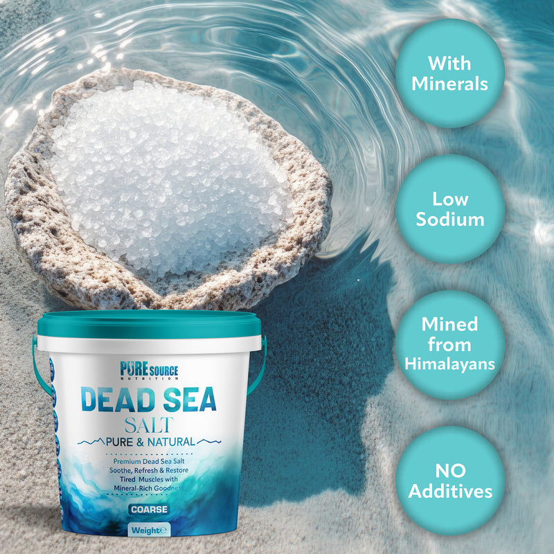 Pure Source Nutrition Dead Sea Salt Coarse - Bucket