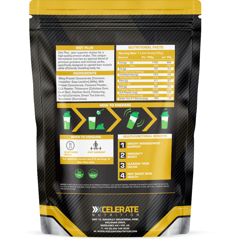 XCelerate Nutrition Diet Plus Powder