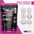 Pro-Elite Milk Thistle 40:1 Extract - 120 Tablets (100mg) VEGAN