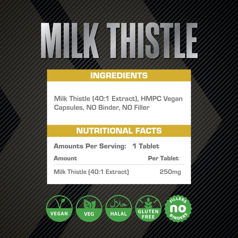 XCelerate Nutrition Milk Thistle Capsules