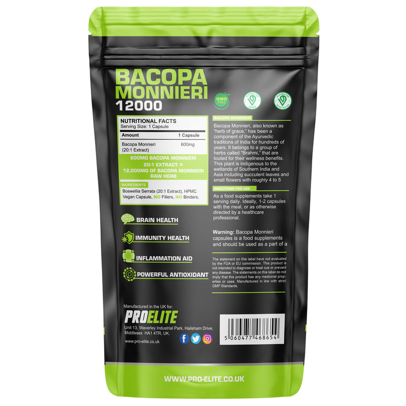 PROELITE Bacopa Monnieri Capsules
