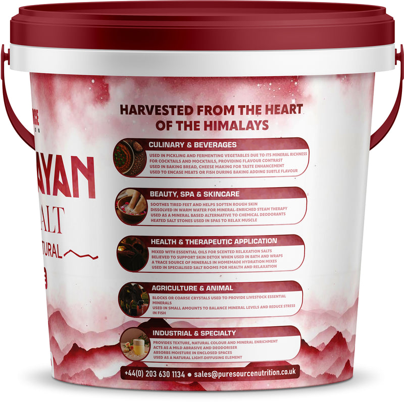 Pure Source Nutrition Himalayan Pink Salt Coarse Bucket