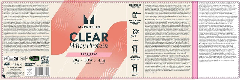 MyProtein Clear Whey Isolate 500g Powder