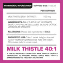 Pro-Elite Milk Thistle 40:1 Extract - 120 Tablets (100mg) VEGAN