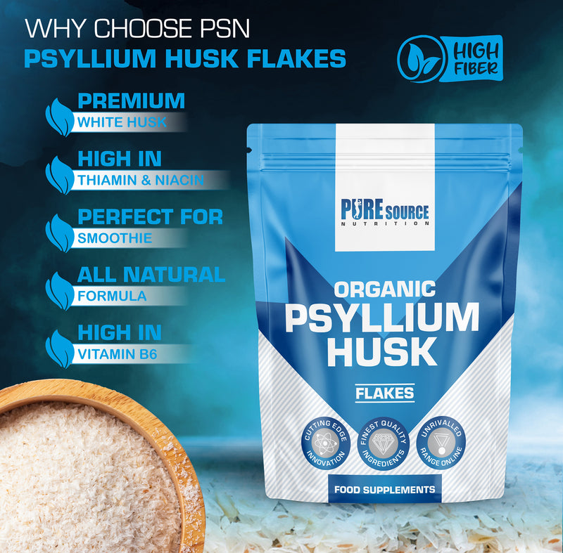 Pure Source Nutrition Psyllium Husk Flakes (Whole)