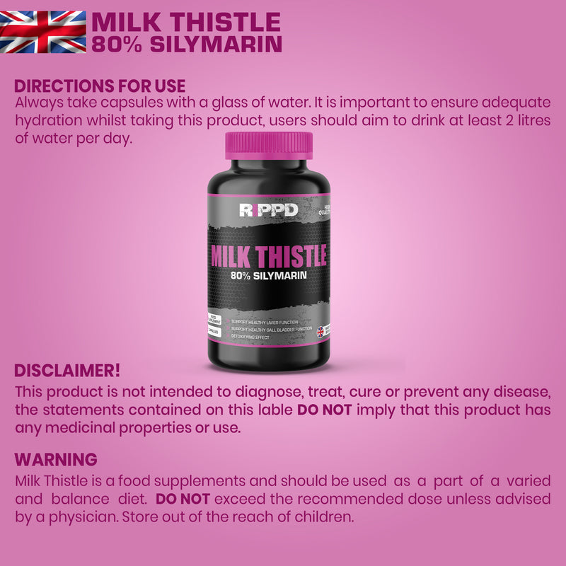 RIPPD Milk Thistle 120 Capsules