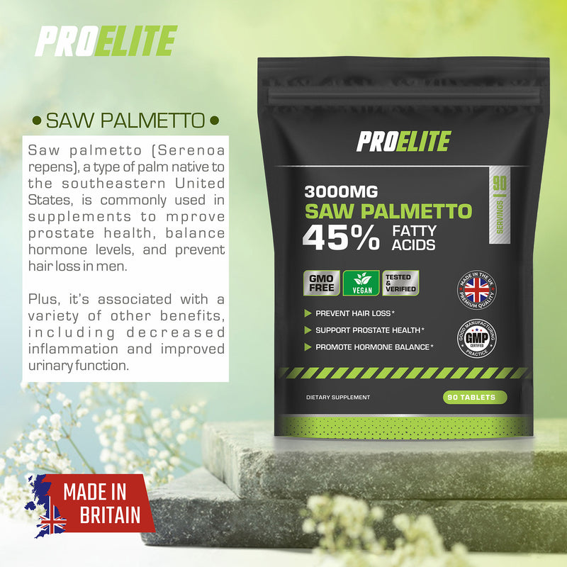 Pro-Elite Saw Palmetto (45% FattyAcids) Tablets