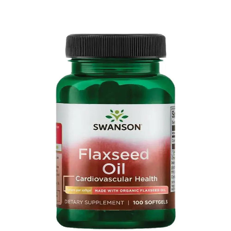 Swanson Flaxseed Oil High Lignan 200 Softgels