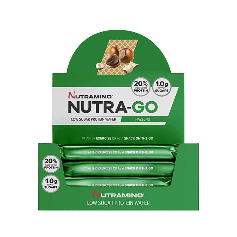 Nutramino Nutra-Go High Protein Low Sugar Wafer 12x39g-Protein Bars & Cookies-londonsupps