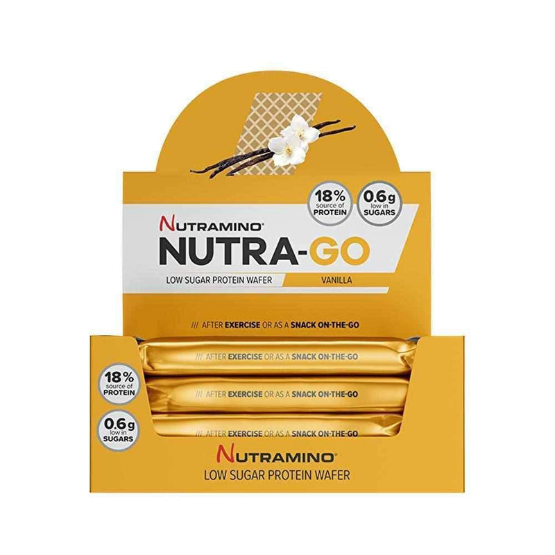 Nutramino Nutra-Go High Protein Low Sugar Wafer 12x39g-Protein Bars & Cookies-londonsupps