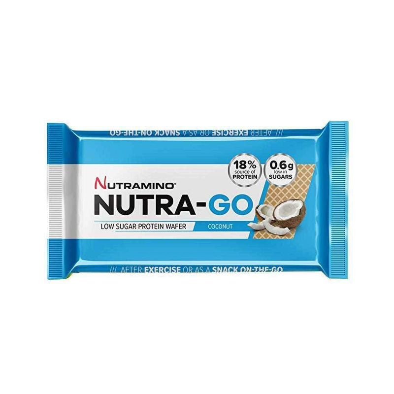 Nutramino Nutra-Go High Protein Low Sugar Wafer 12x39g-Protein Bars & Cookies-londonsupps