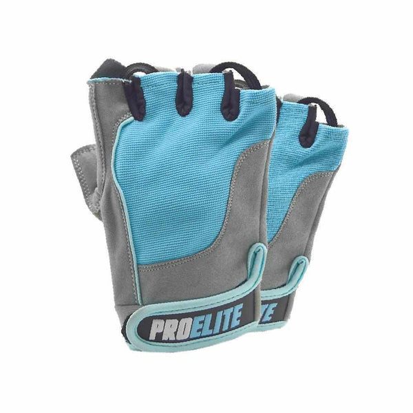 Pro Elite Weight Lifting Gloves Sky Blue-Gloves Belts Wraps-londonsupps