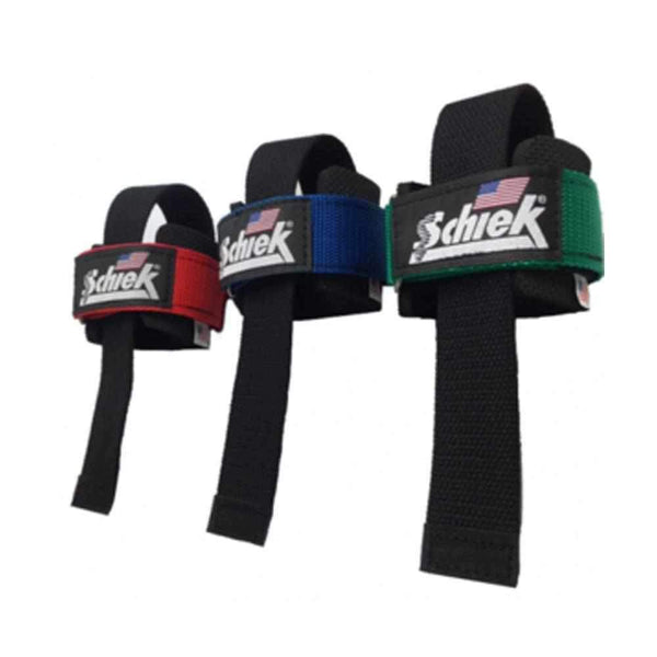 Schiek Sports Lifting Straps With Dowel 1000DLS Green-Clothing & Accessories-londonsupps