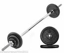 TnP Accessories Barbell Weight Set 7ft Barbell Bar Cast Iron Weight Plates-Barbell Sets-londonsupps