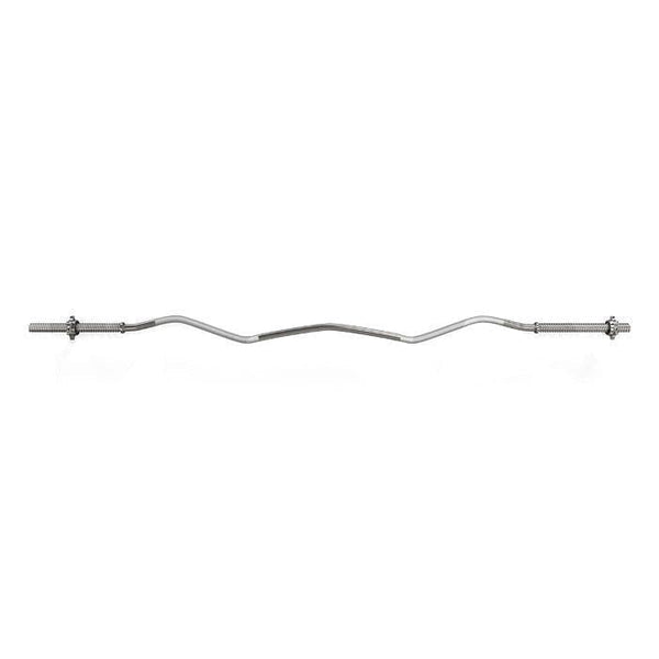 TnP Accessories 1" Curl Bar + 2 Star Collars 1200X25Mm (4') 1"Curl Silver-Bars & Collars-londonsupps