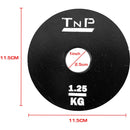 TnP Accessories 1" Standard Steel Weight Plates 1.25kg - 20kg - Single Plates