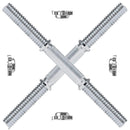 TnP Accessories 18" Dumbbell Bars Chrome Handle-Bars & Collars-londonsupps