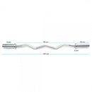 TnP Accessories 2" Curl Bar 1200X50Mm (4') Ez 2"Curl Silver + collar-Bars & Collars-londonsupps