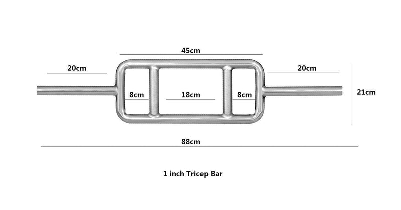 Tnp Accessories 22kg Tricep Set With Spring Collars 22kg tricep-Bars & Collars-londonsupps