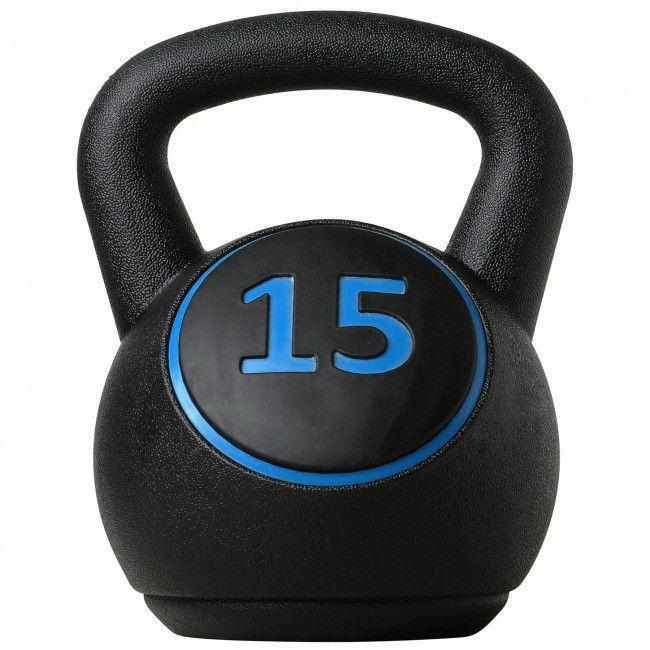 TnP Accessories 3 Pcs Kettlebell Weights Set W/Base Rack 5lb 10lb 15lb-Functional Training-londonsupps