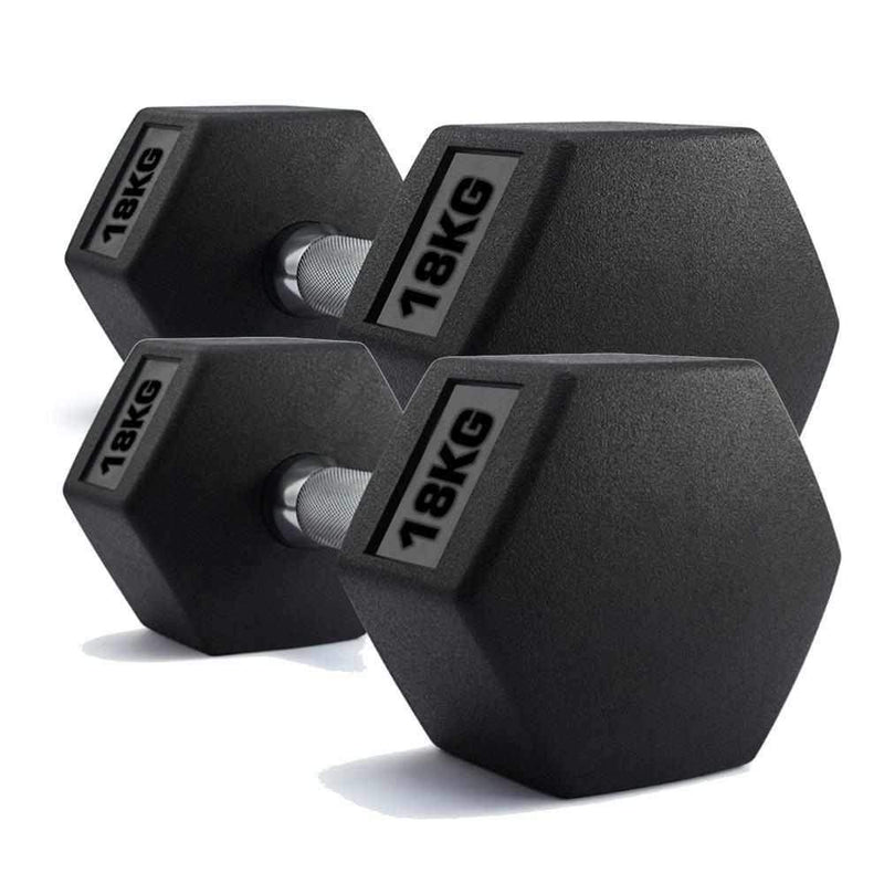 TnP Accessories Hex Dumbbells Pairs (x2 Dumbbells)-Dumbbell Sets-londonsupps