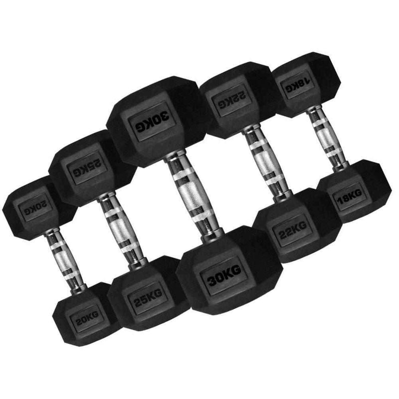 TnP Accessories Hex Dumbbells Pairs (x2 Dumbbells)-Dumbbell Sets-londonsupps