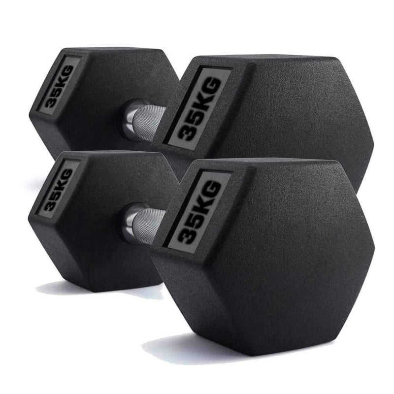 TnP Accessories Hex Dumbbells Pairs (x2 Dumbbells)-Dumbbell Sets-londonsupps